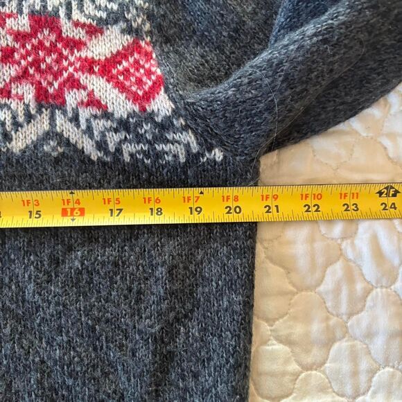 Haggar Men’s Grey Nordic Quarter Snap Sweater Size L Preppy Academia - Picture 6 of 6